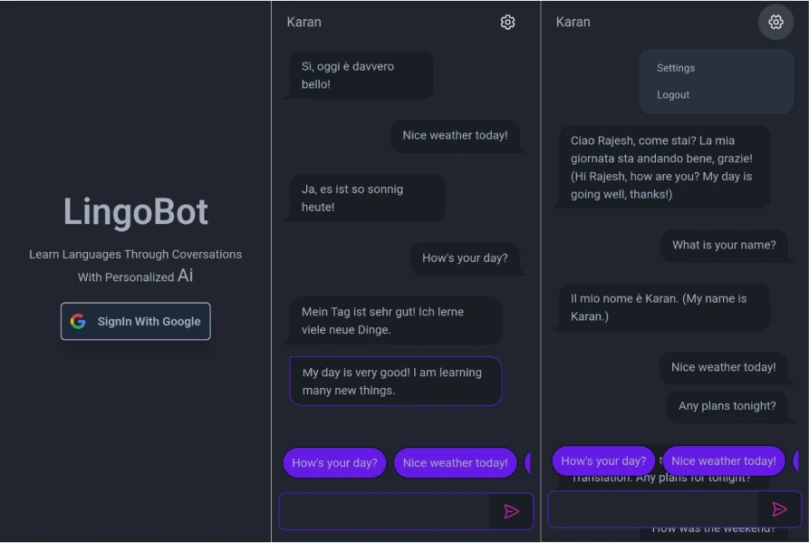 LingoBot - Learn Languages with AI
