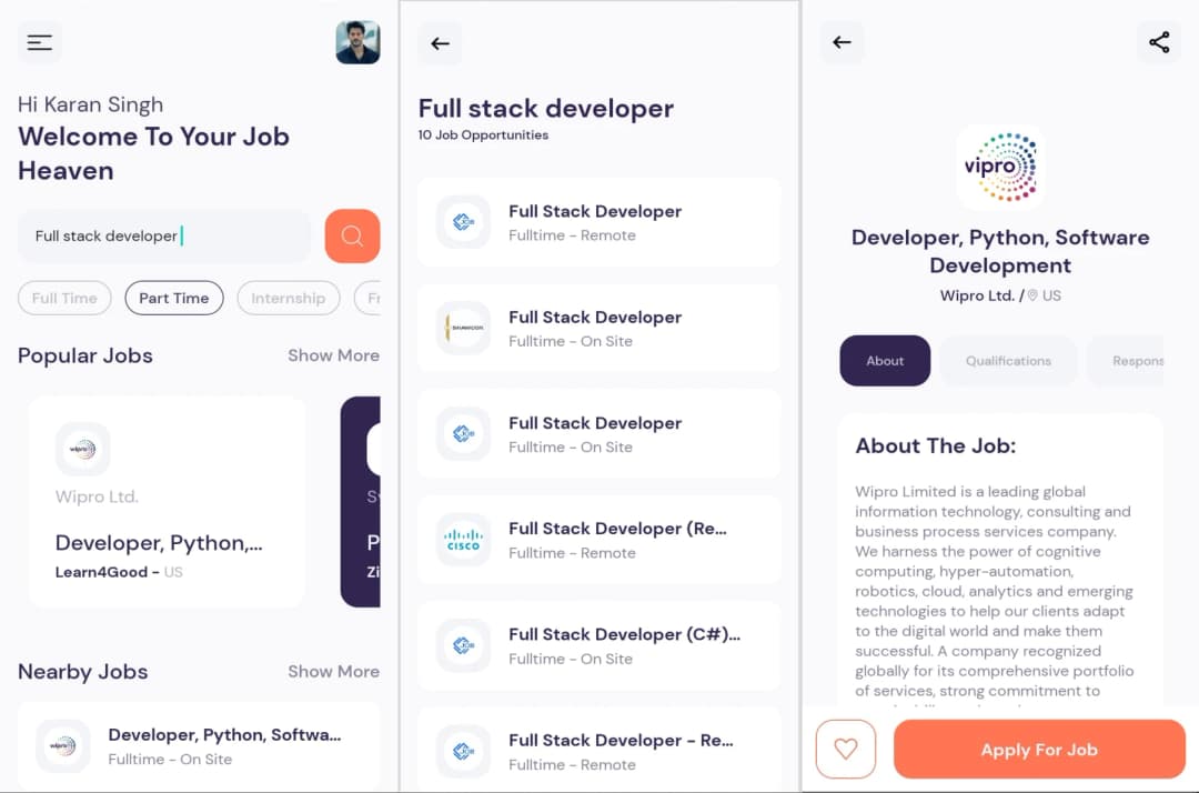 OpenRecruit - A Job Search App